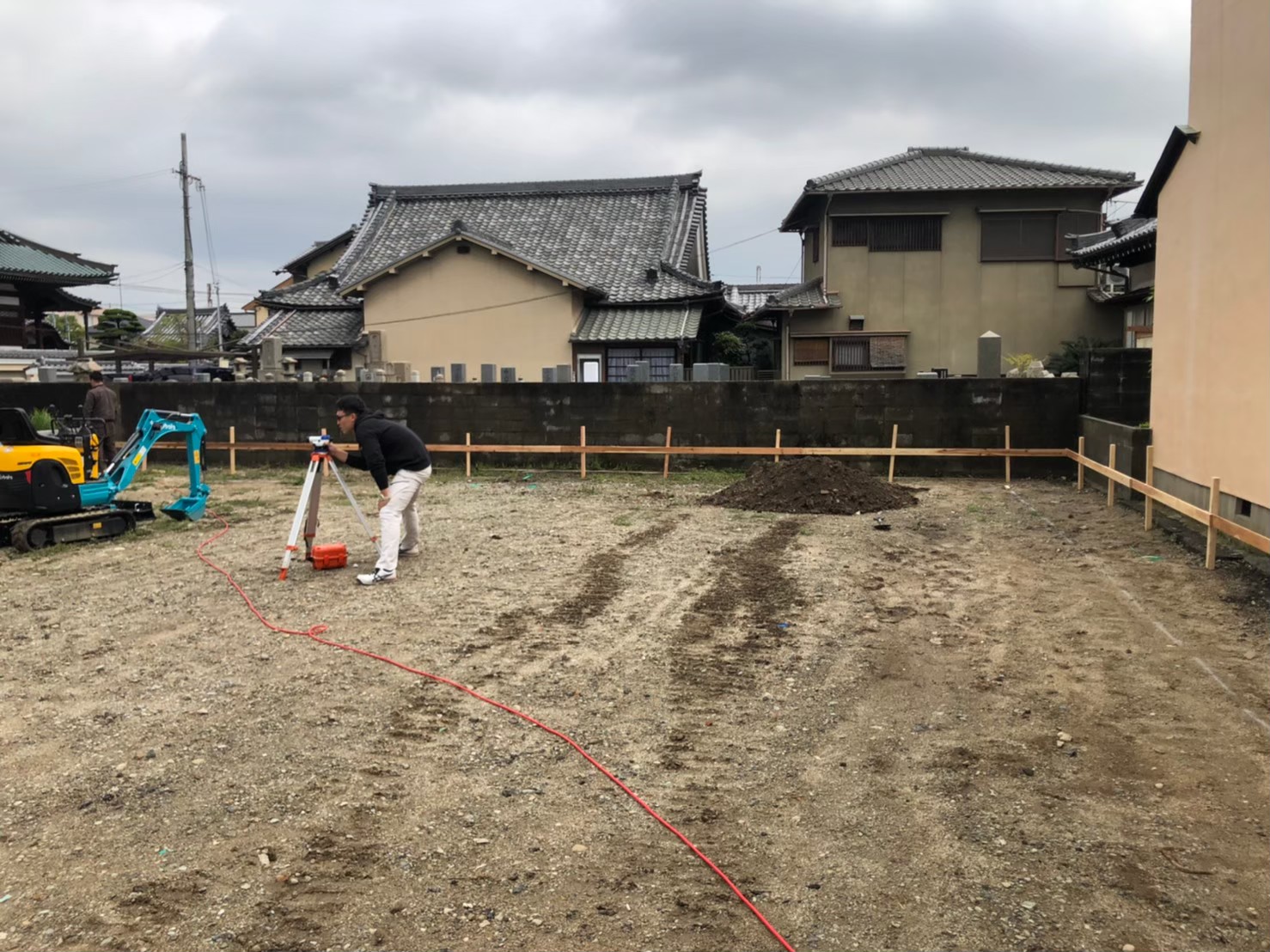 新築　基礎工事